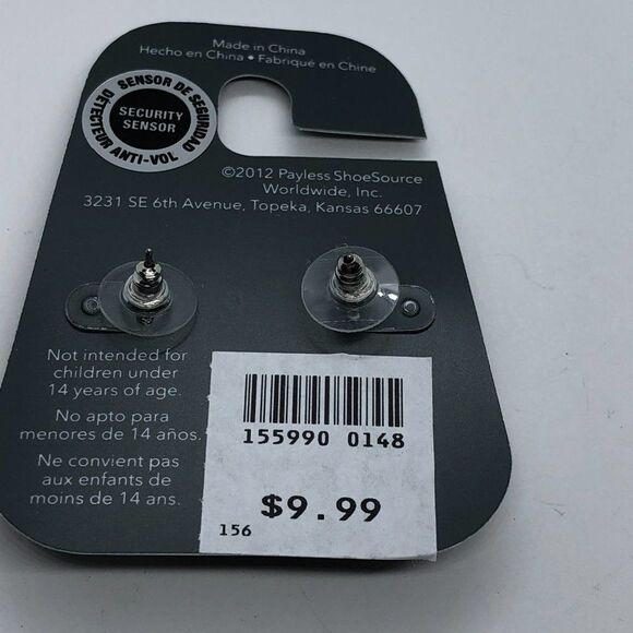 Minicci NWT Silver Tone Crystal in Mesh Tubes Elegant Unique Sparkly Earrings - Picture 5 of 6